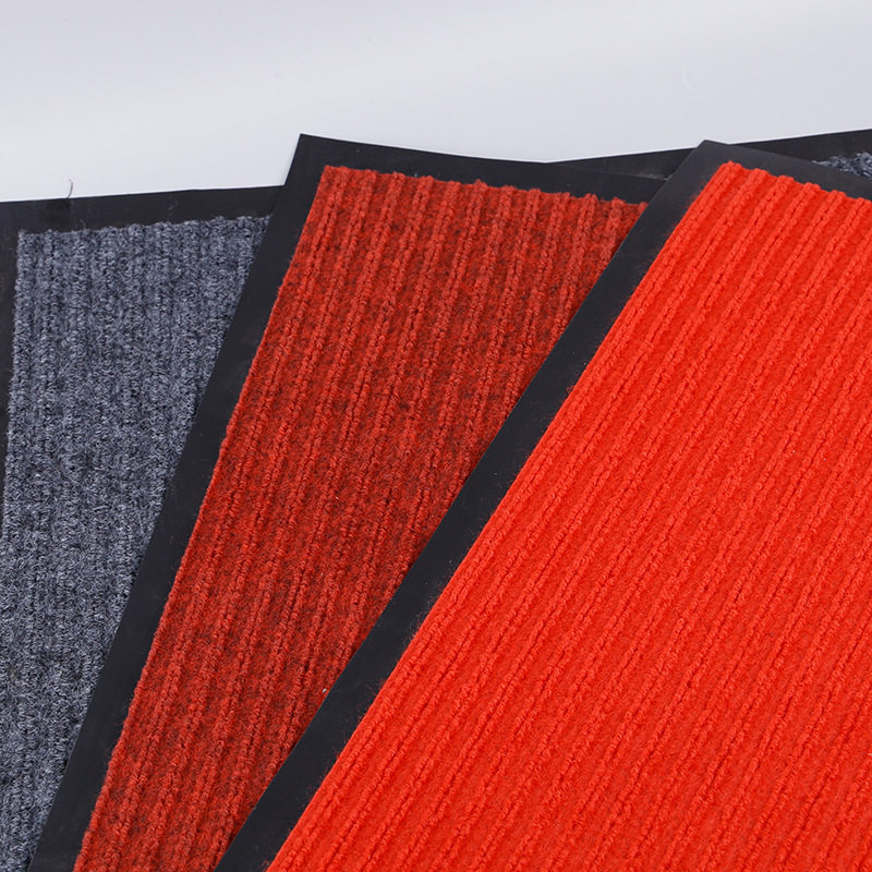 地毯批发双条纹电梯地垫过道PVC门垫除尘地毯 走廊吸水耐脏地垫