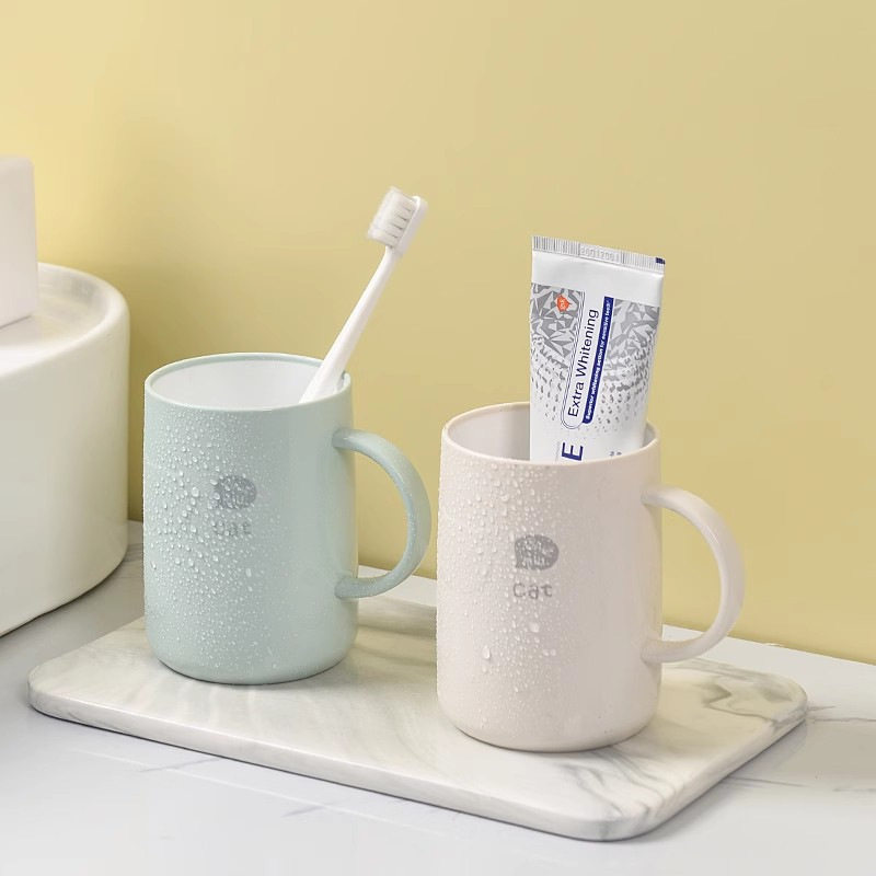 热卖爆款情侣卡通可爱加厚家用漱口杯带手柄牙刷杯简约洗漱杯牙杯