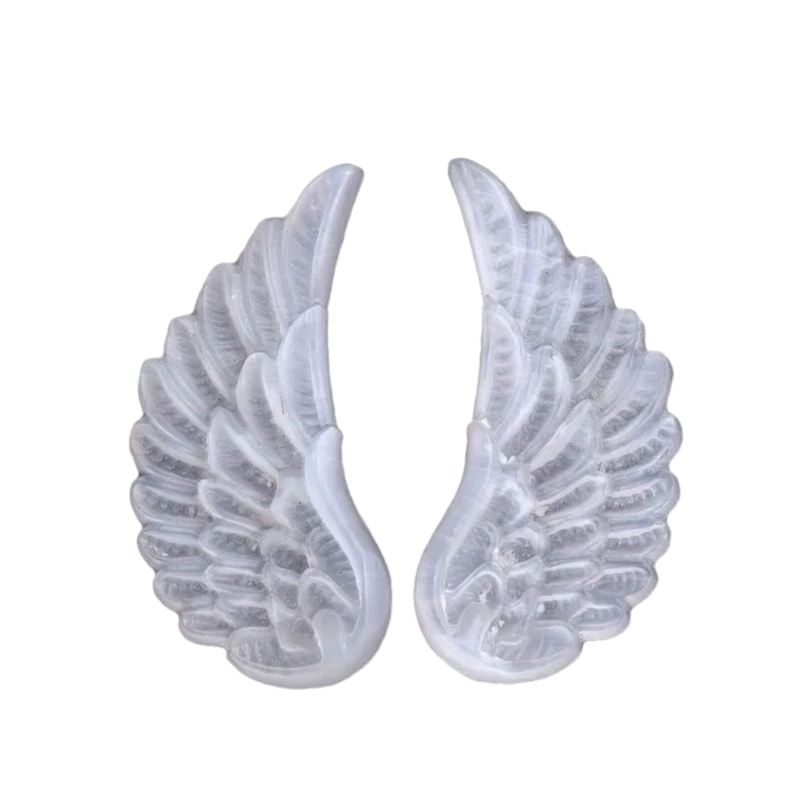 Angel Wings — Natural Selenite Wing Carving
