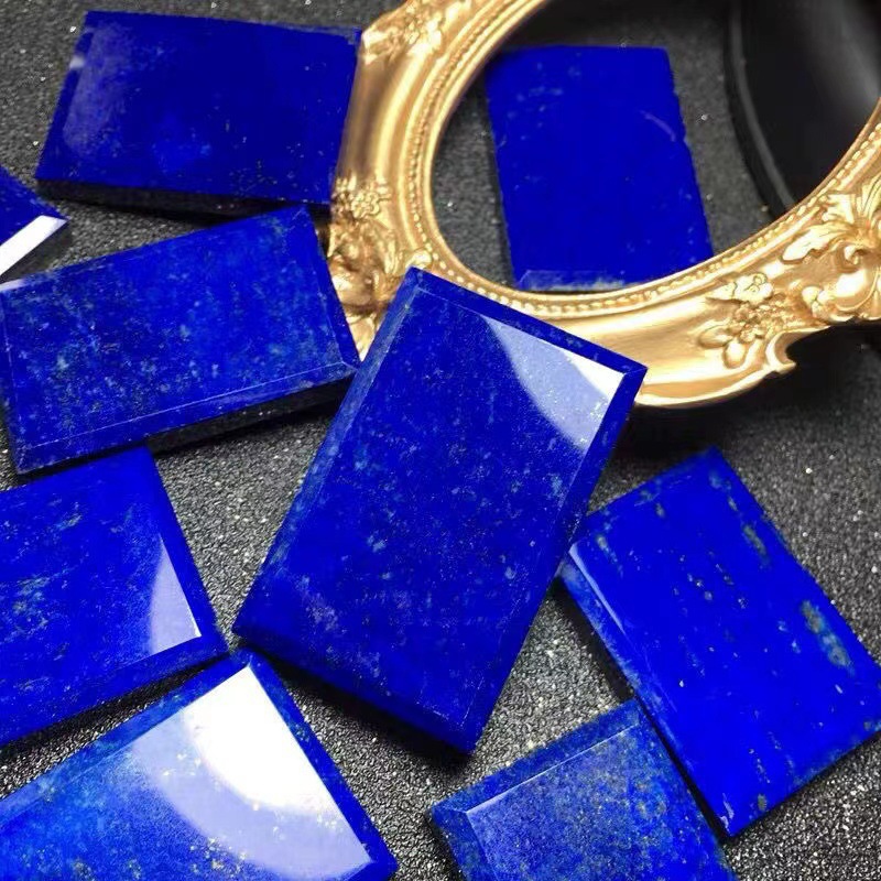 Natural Lapis Lazuli Square Pendant Amulet | Attracts Wealth, Wards Off Evil, Ensures Safety