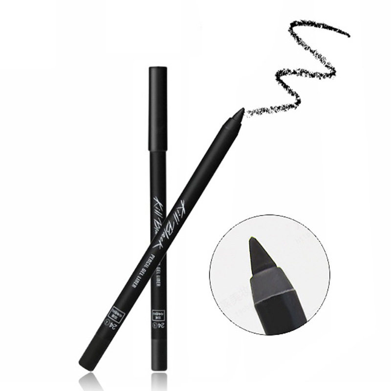 国货彩妆BOB43062炫黑眼线胶笔美妆防汗持久不晕染眼线笔跨境专供