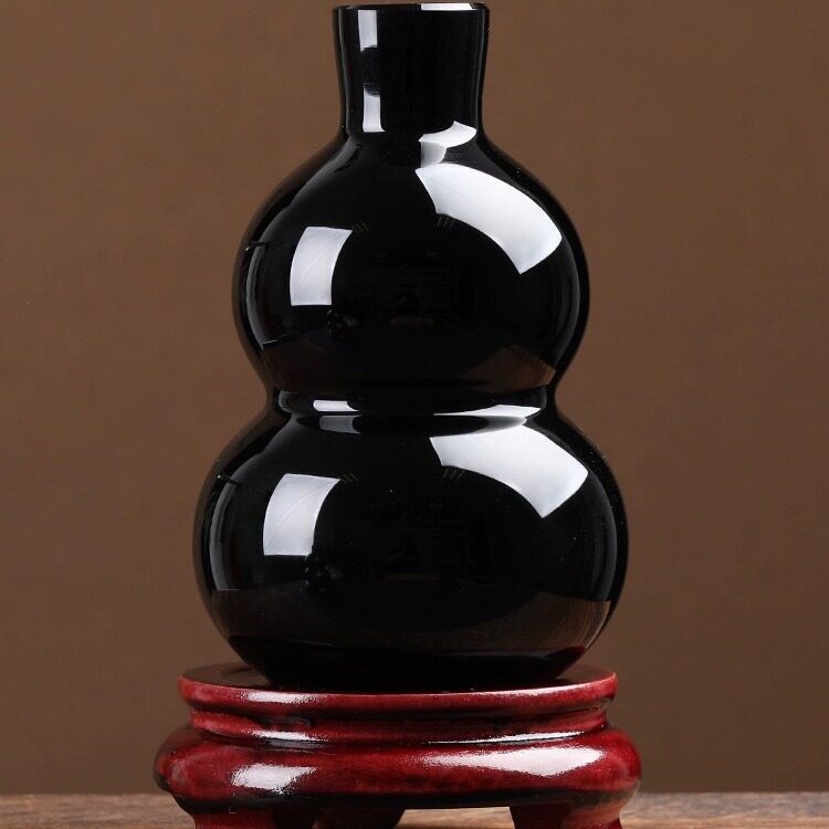 Black Obsidian Gourd