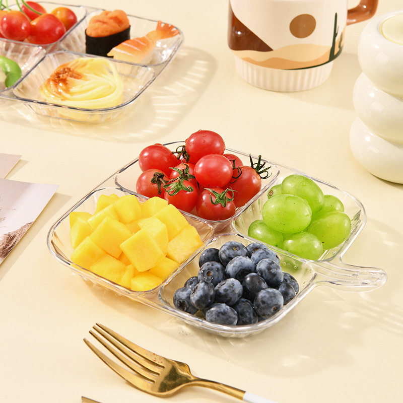 配菜盘家用分格配料葱花葱姜蒜收纳盘厨房小工具吐骨盘醋碟备菜盘