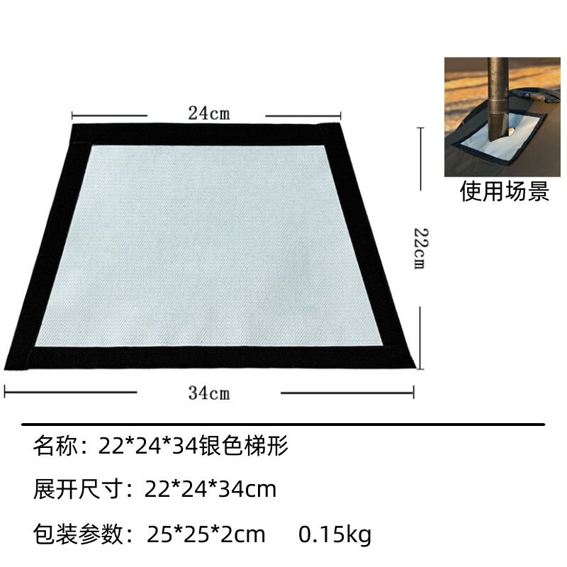 Factory wholesale of outdoor camping tent chimney opening heat insulation flame-retardant fabric, fiberglass fabric, high-temperature resistant fireproof fabric