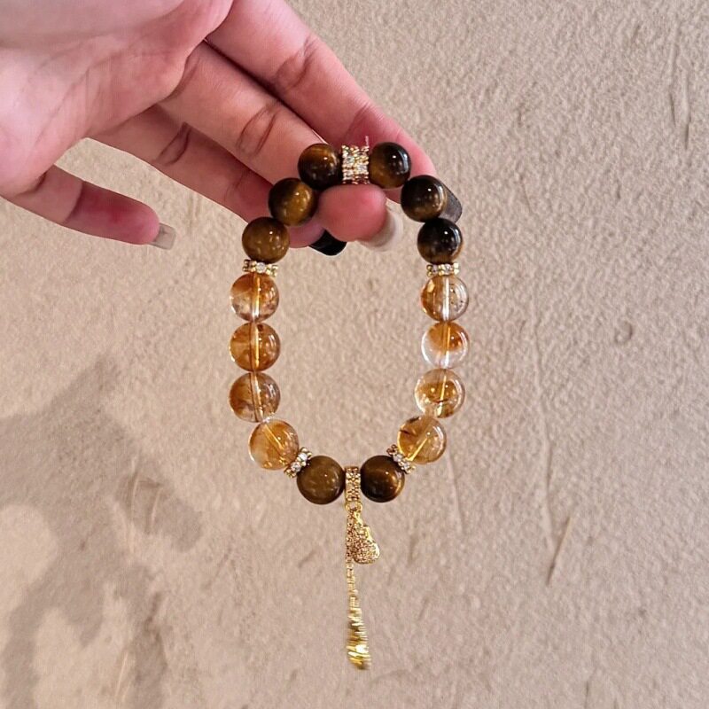 Luxury Citrine Tower Crystal Bracelet