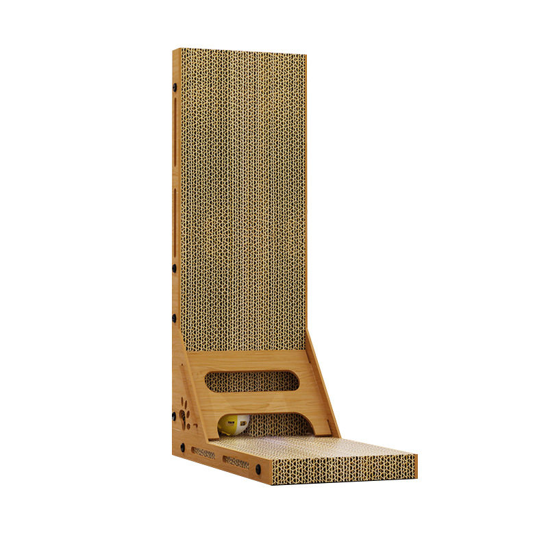 L型猫抓板立式耐磨不掉屑猫窝一体耐抓大号瓦楞纸猫爪板猫咪玩具