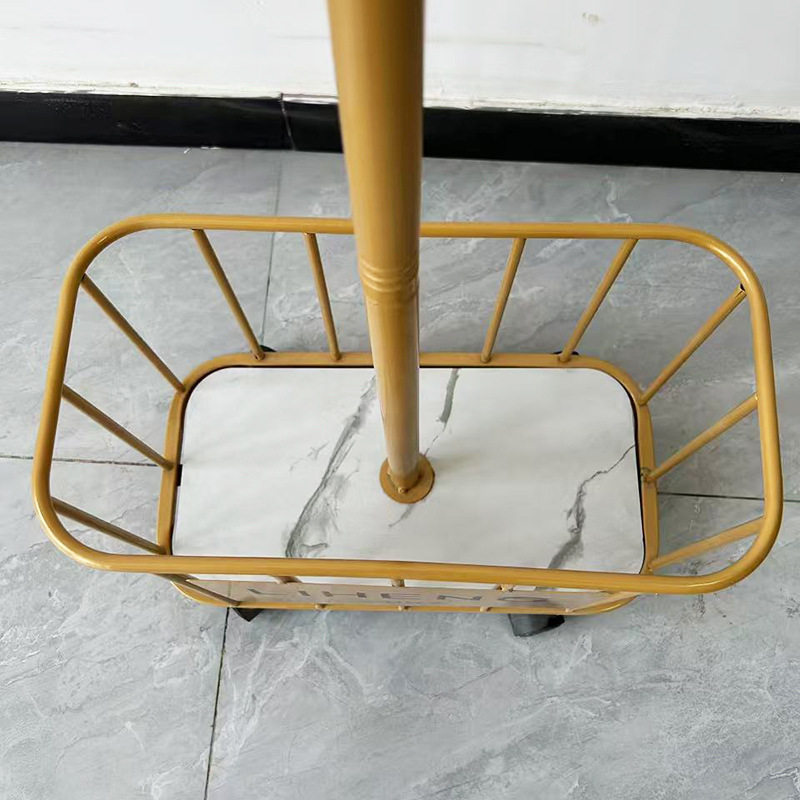 玄关衣帽架家用落地衣架卧室床边置物架挂包架挂衣架子移动脏衣篓