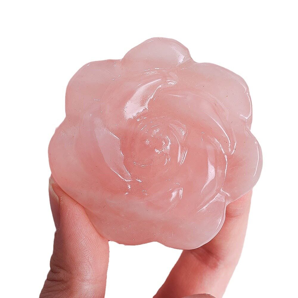 Heart of Gaia — Natural Crystal Heart Palm Stone