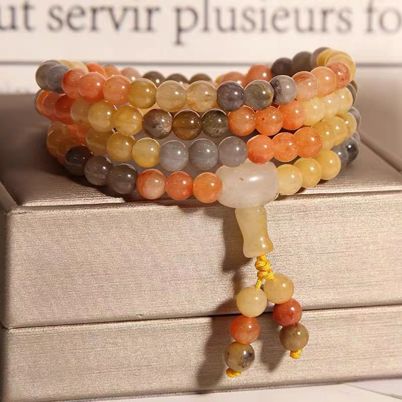 Golden Silk Jade Bracelet, Natural Energy Guardian, Blessing and Protection for Peace and Safety.
