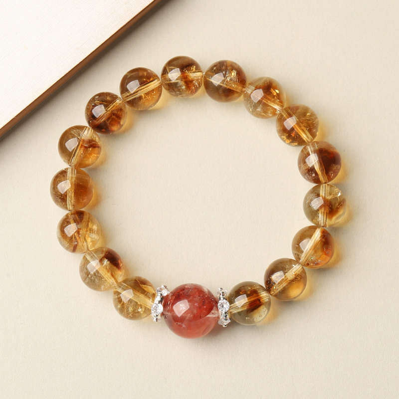 Round Bead Citrine Bracelet