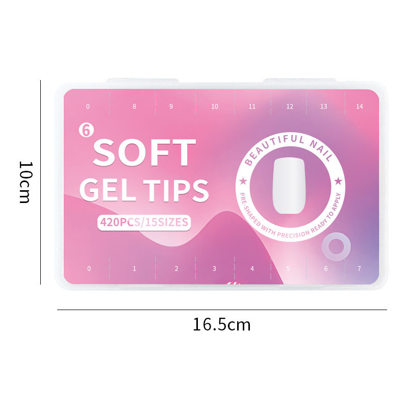 亚马逊爆款美甲甲片超薄无痕水滴杏仁甲片超短型磨砂免刻磨假指甲