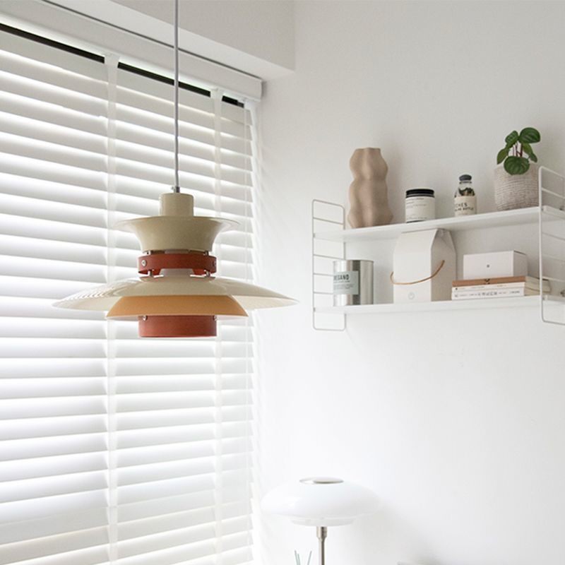 丹麦北欧小红书ph5餐厅吊灯日式复古茶室民宿胡桃木北欧多层灯饰