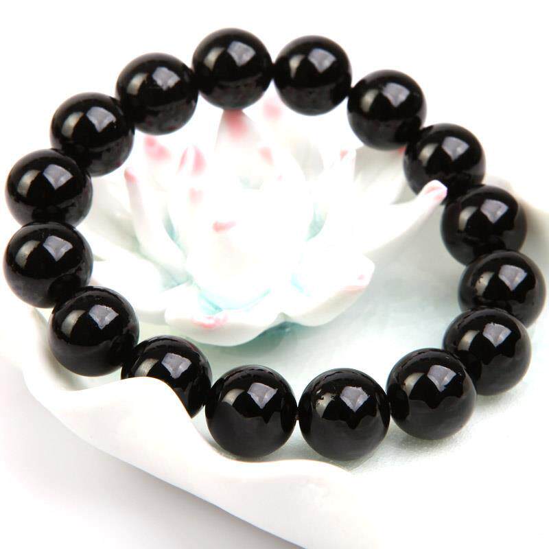 Single-Strand Black Tourmaline Bracelet