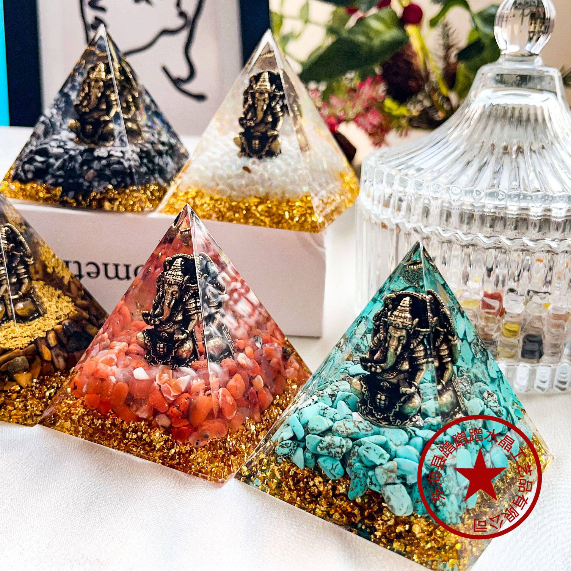 Violet Star Pyramid — Amethyst Orgone Energy Pyramid