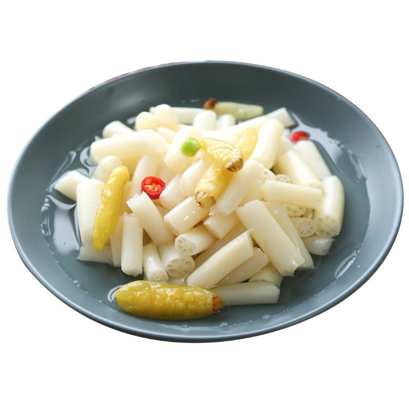 400g of luxurious pickled lotus root strips, Honghu Rural pickled pepper lotus root section Pickles, sharp and spicy kimchi