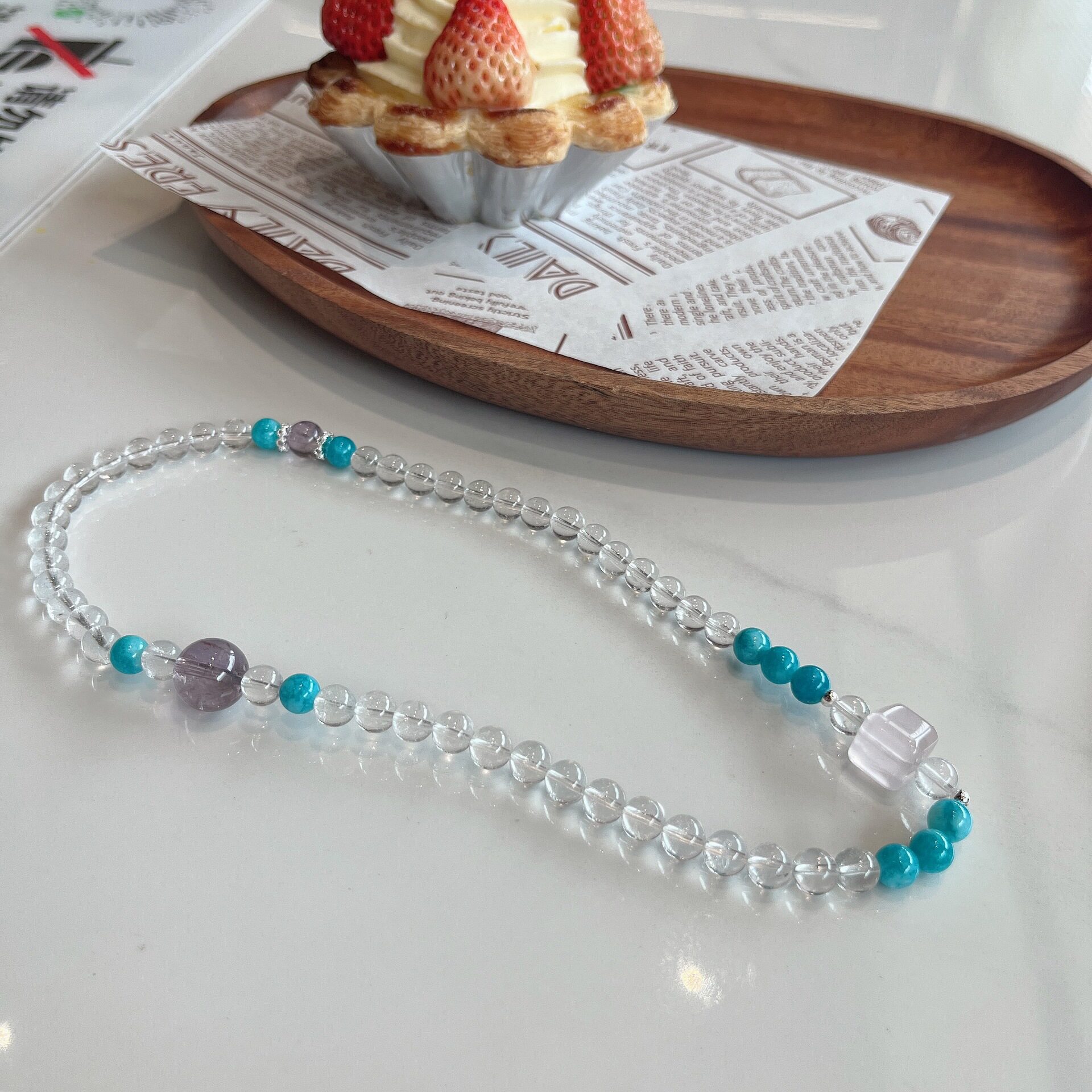 Gems of Light — Premium Rose Quartz Bracelet