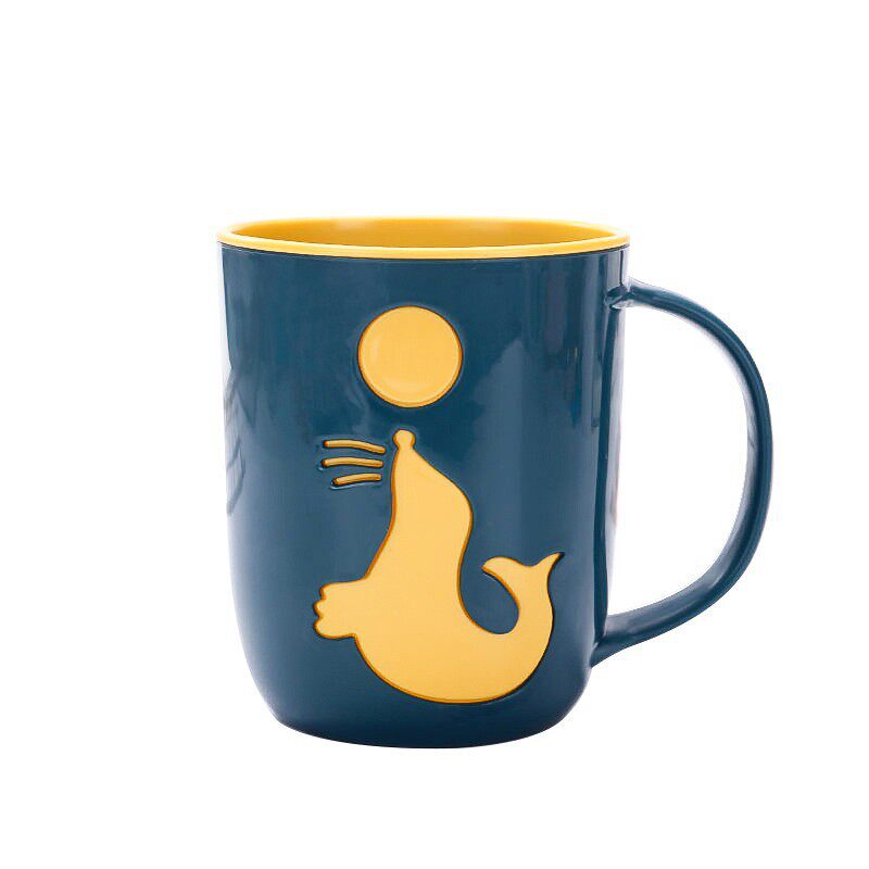 海豚漱口杯家用刷牙杯洗漱杯子情侣牙刷杯创意旅行杯牙缸水杯健康