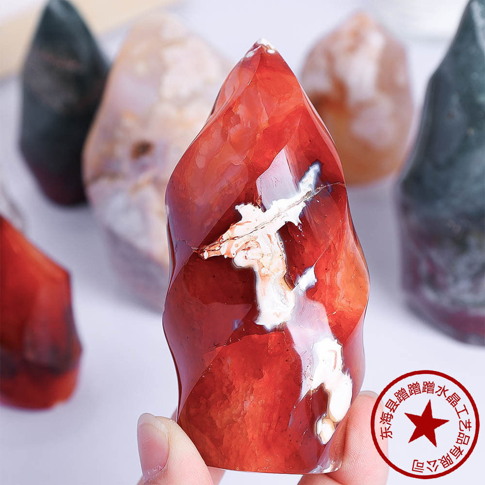 Prismatic Tower — Natural Crystal Hexagonal Point