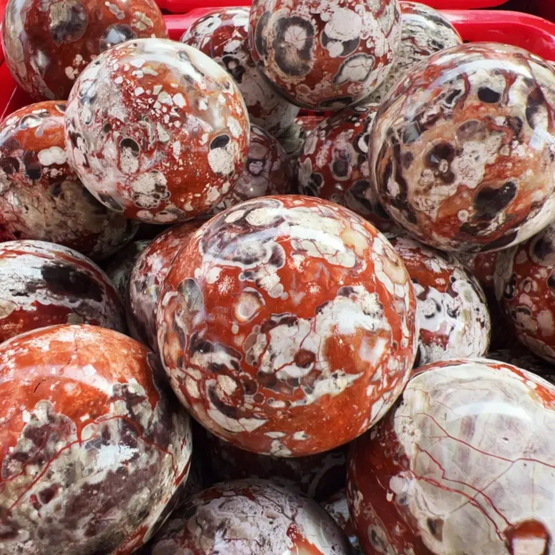 Feathered Orb — Natural Feather Fluorite Crystal Sphere