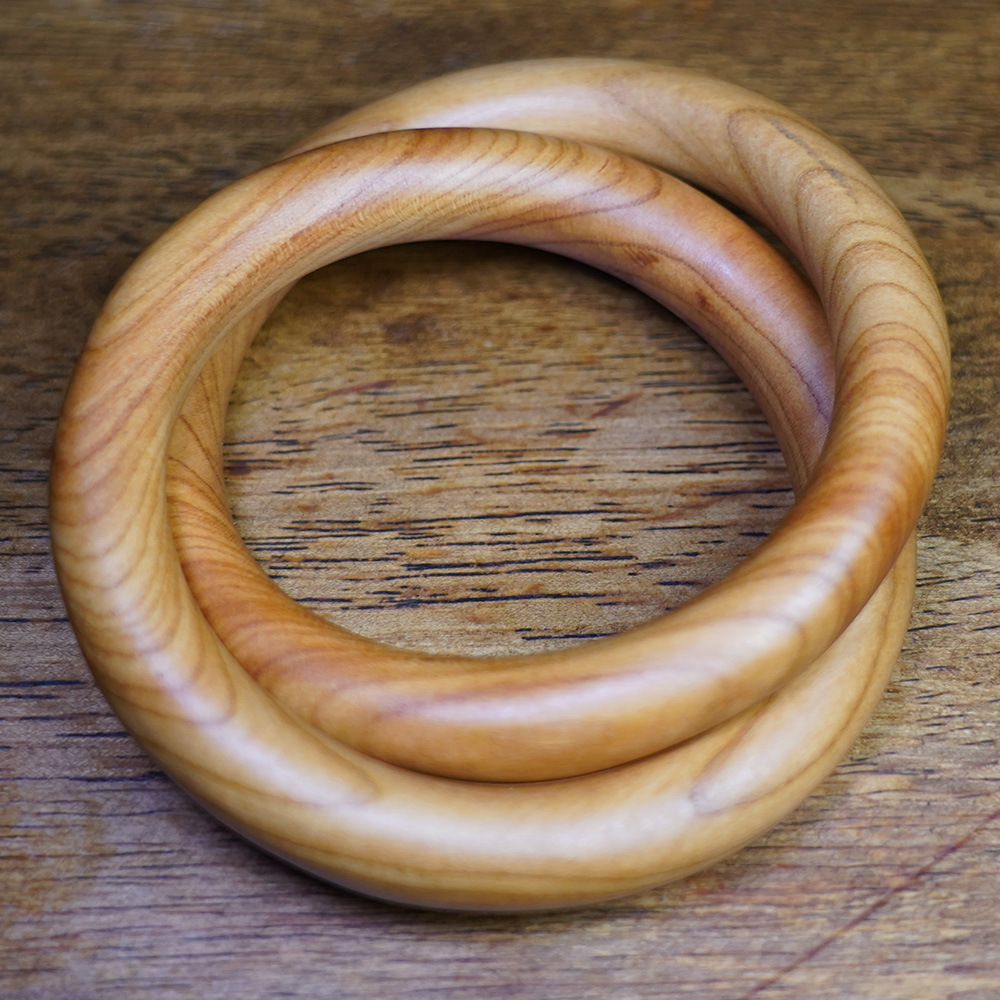 Thunderstruck Peach Wood Yin-Yang Bracelet, Wards Off Evil and Brings Good Fortune, Natural Peach Wood Bracelet