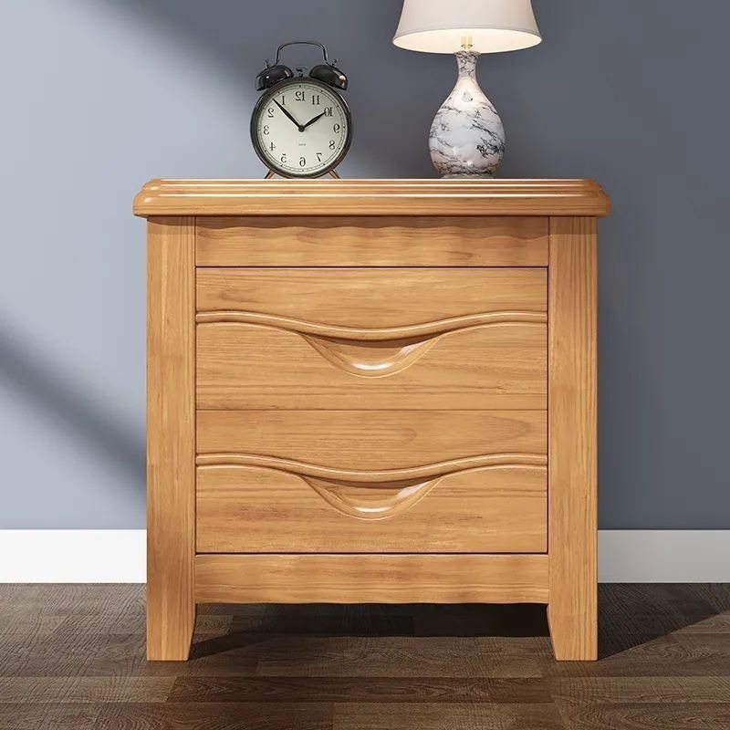 全实木床头柜小型简约现代床边小柜子储物柜简易卧室多功能收纳柜