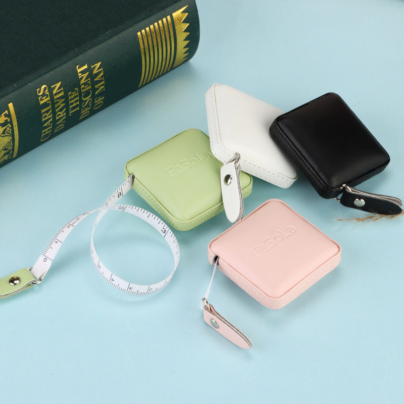 可爱迷你皮卷尺便携pu家用软尺礼品腰围小皮尺1.5米量衣皮尺定 制