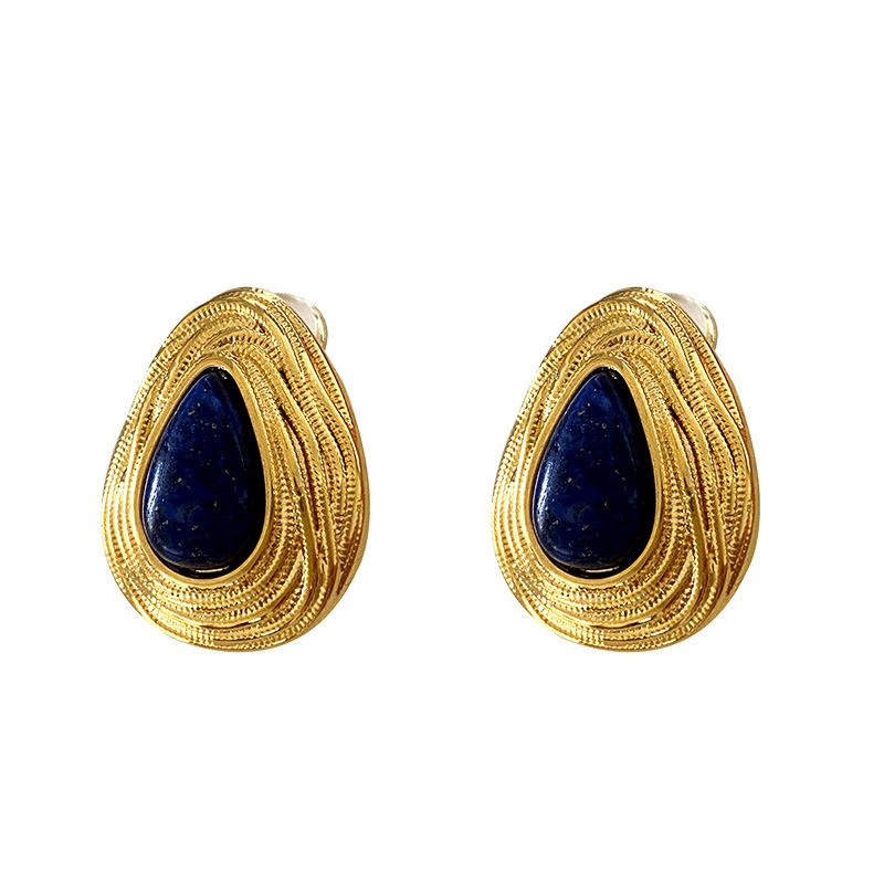Vintage Lapis Lazuli Earrings