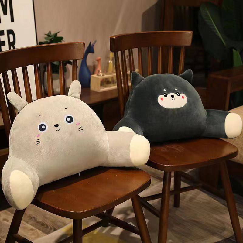 护腰靠垫汽车抱枕办公室家居卡通腰枕椅子床上车载靠背枕床头座椅