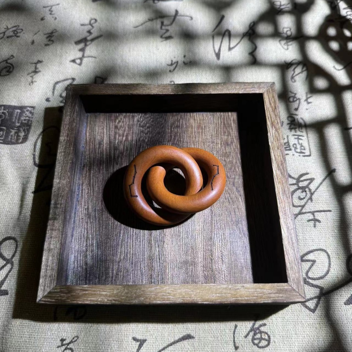 Thunderstruck Jujube Wood Qiankun Circle Handpiece | Natural Evil Ward and Body Protector