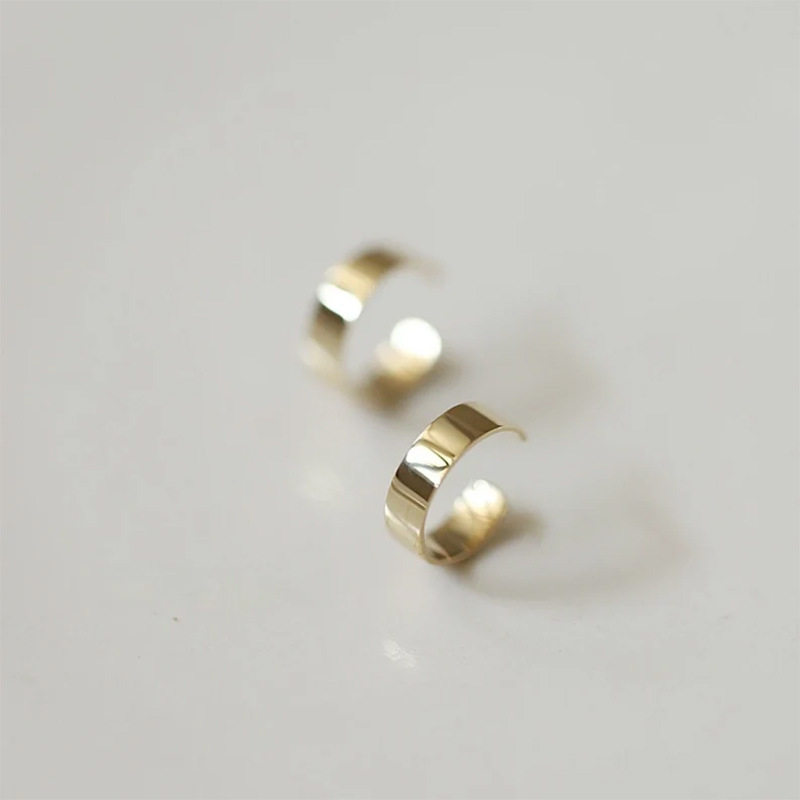 9K gold C-shaped ear bone clip