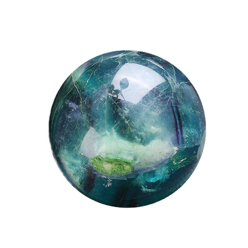 Nature's Art — Raw Fluorite Sphere