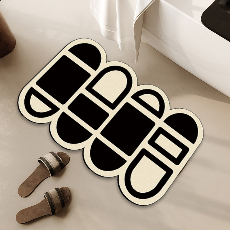 多材质异形地毯卫浴门口防滑吸水脚垫卫生间垫子浴室干湿分离