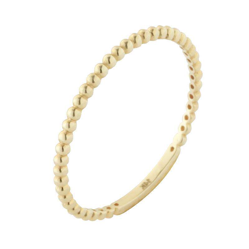 14K gold bean ring