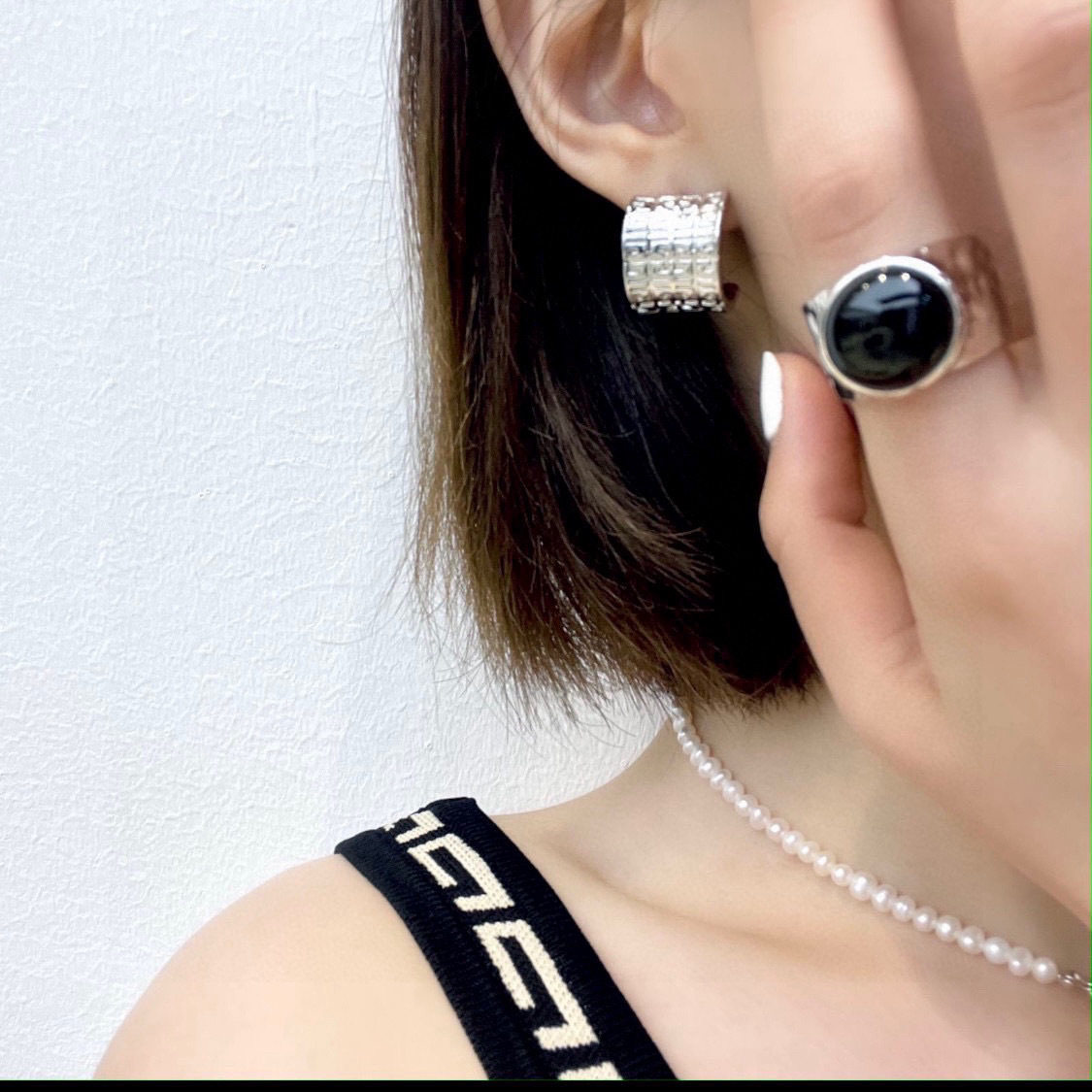 Designer Obsidian Ring