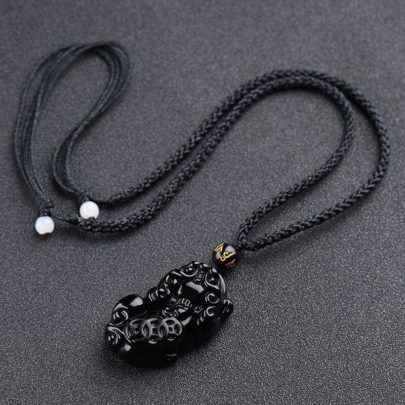 Earth's Treasure — Natural Black Obsidian Necklace