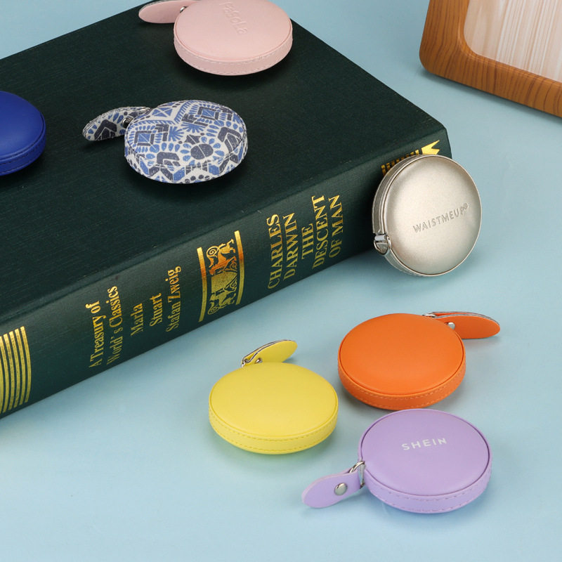 可爱迷你皮卷尺便携pu家用软尺礼品腰围小皮尺1.5米量衣皮尺定 制