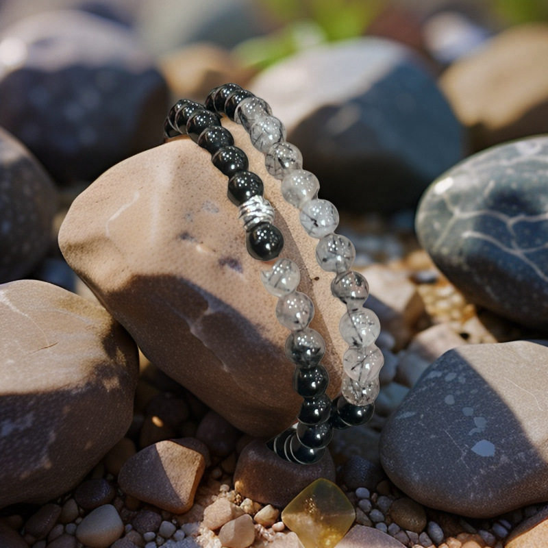 Nature's Art — Raw Black Obsidian Bracelet