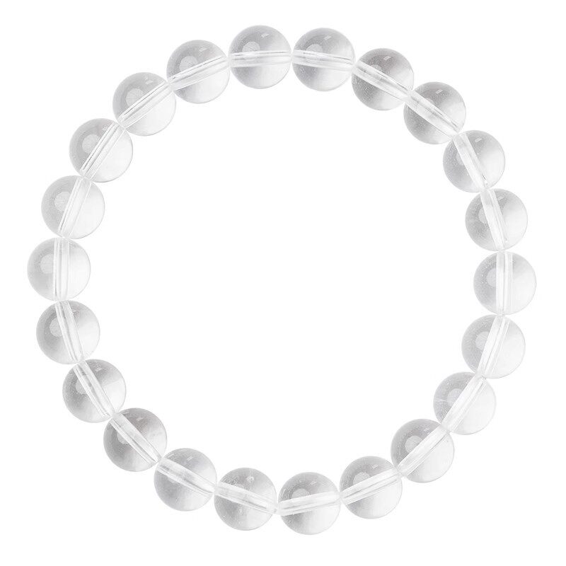 Single-Strand Ice-Grade Minimalist Clear Quartz Bracelet
