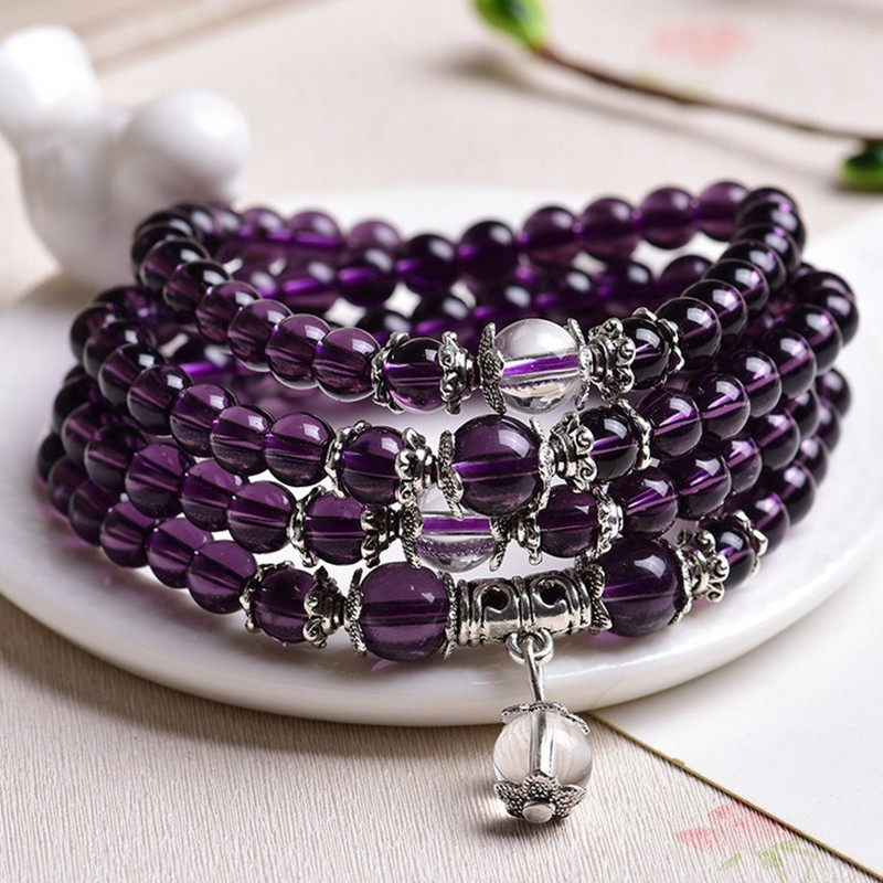Twilight Amethyst — Raw Crystal Bracelet