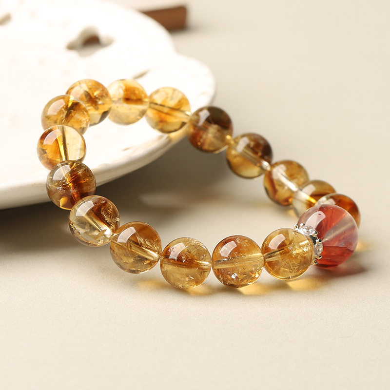 Round Bead Citrine Bracelet