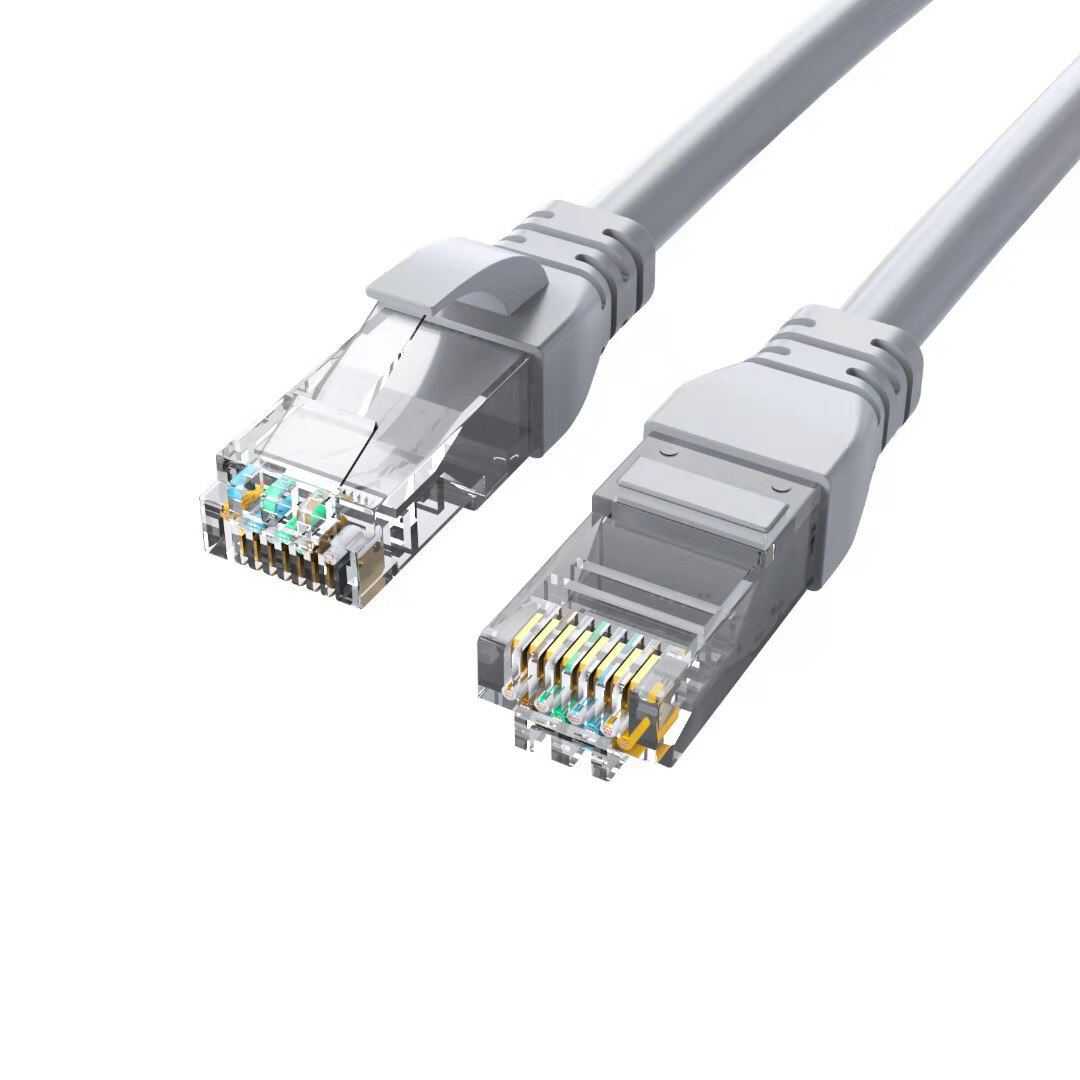 1到50米网线成品六类网线灰色非屏蔽高速网络千兆成品跳线8芯对绞