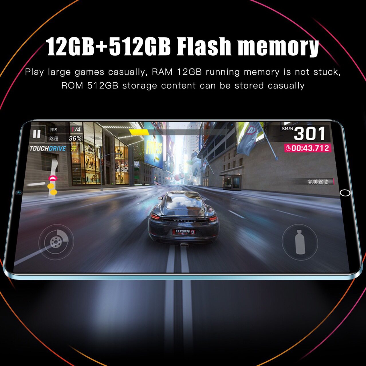 2025新款现货跨境10寸平板电脑源生谷歌英文系统安卓十核高清屏幕