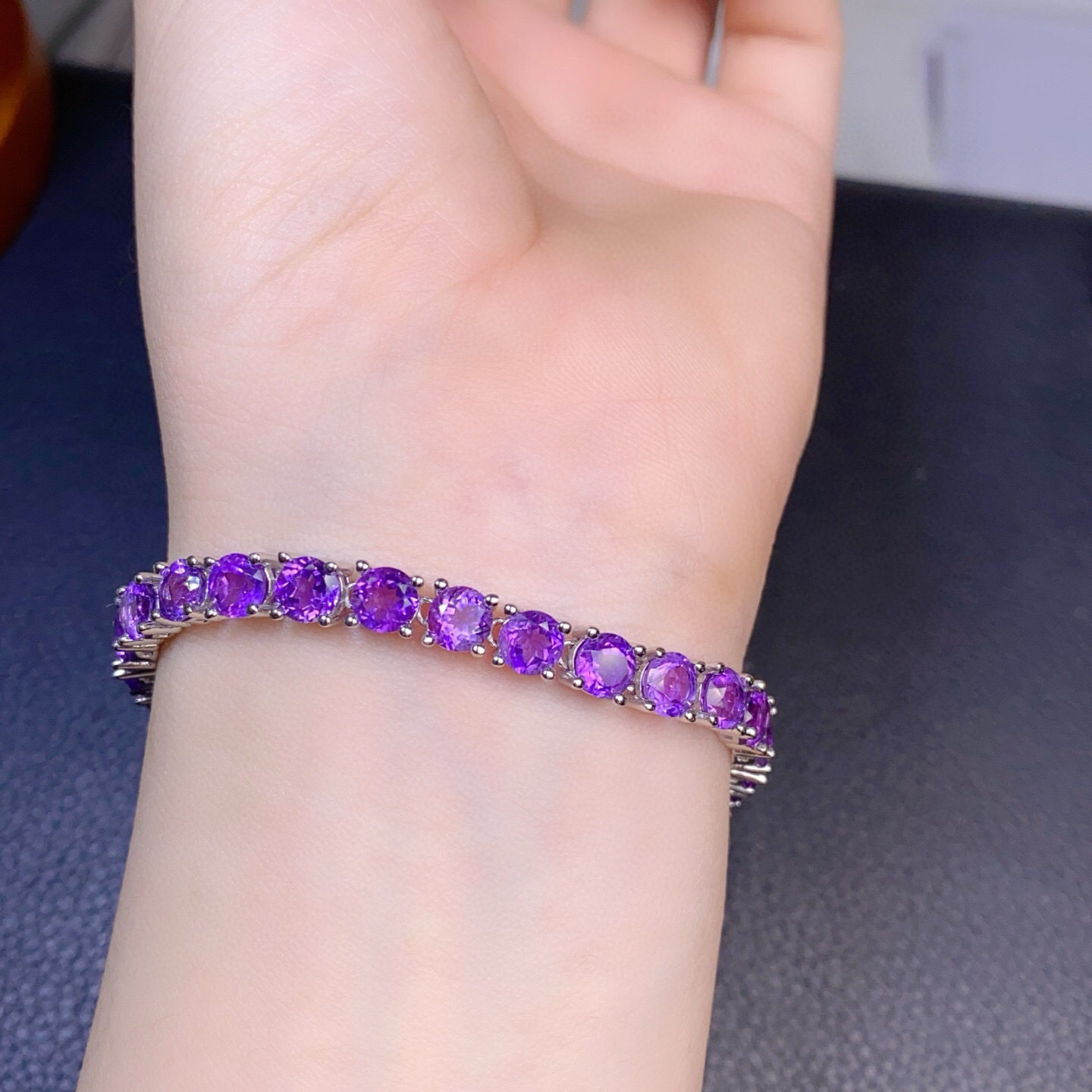 Violet Dream — Natural Amethyst Crystal Bracelet