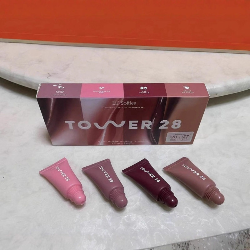 TK跨境爆款Lipcarekit有色唇部套装护理补水保湿滋养润唇美容热销