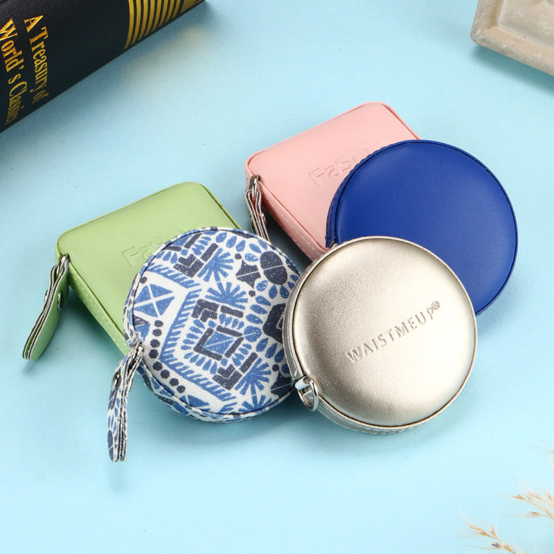 可爱迷你皮卷尺便携pu家用软尺礼品腰围小皮尺1.5米量衣皮尺定 制