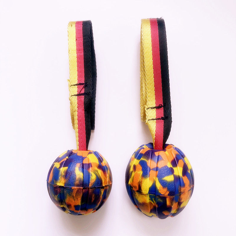 宠物玩具球类产品新款绳单头球训练浮水耐咬宠物用品结绳球