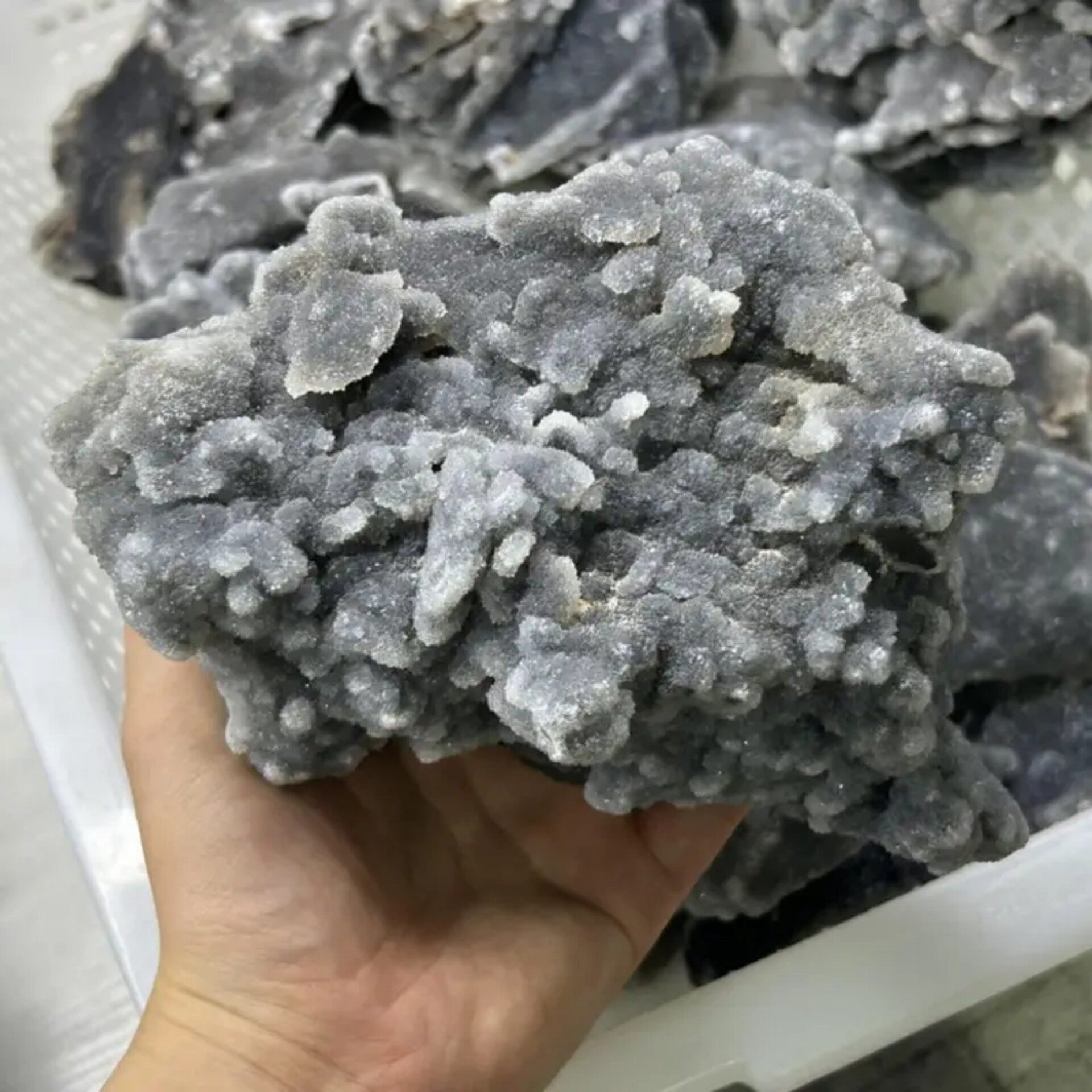 Aurora Flash — Natural Labradorite Crystal Carving