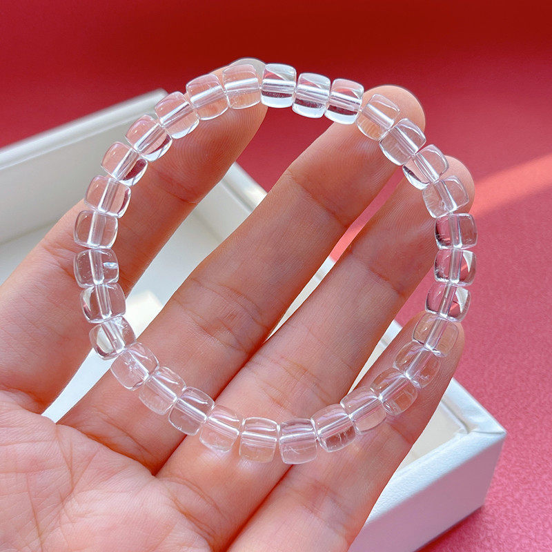 Single-Strand Minimalist Clear Quartz Bracelet