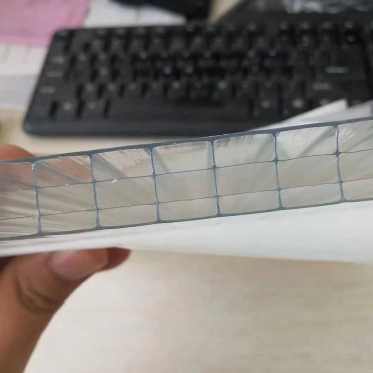 pc阳光板透明空心双层雨棚耐力板中空大棚温室四层蜂窝隔断采光板