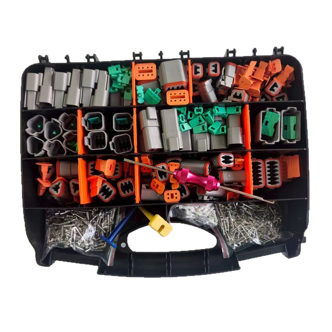 603PCS DT连接器套件 带有2 3 4 6 8 12针连接器/拆卸工具